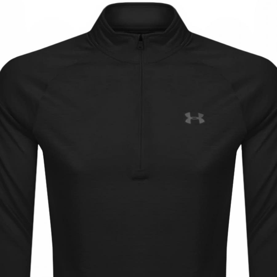 Alternative Image for ProductUnder Armour Half Zip Tech Sweatshirt Black2